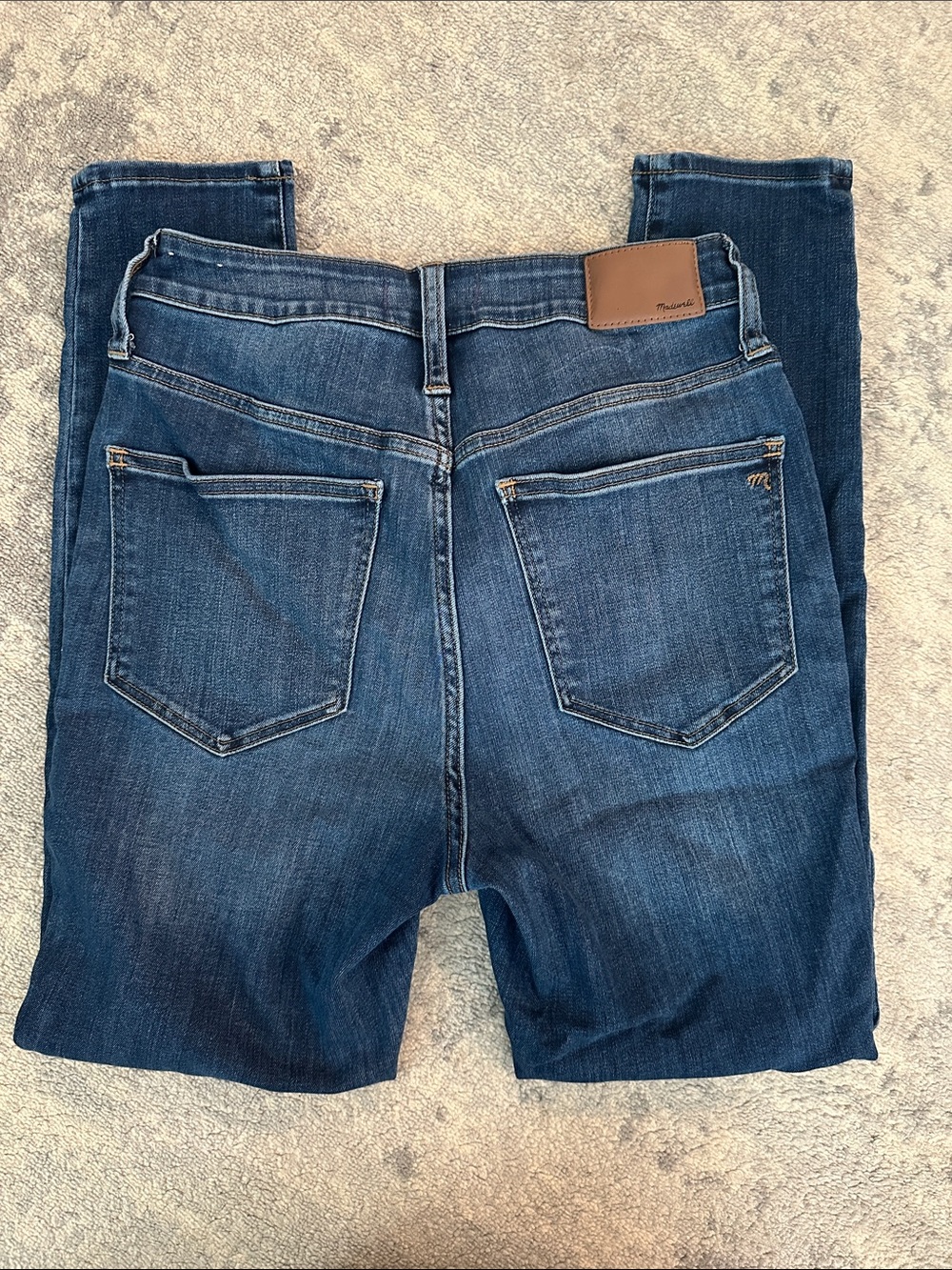 Madewell Curvy High-Rise Skinny Jeans - Dark Wash Blue - Picture 2 of 3
